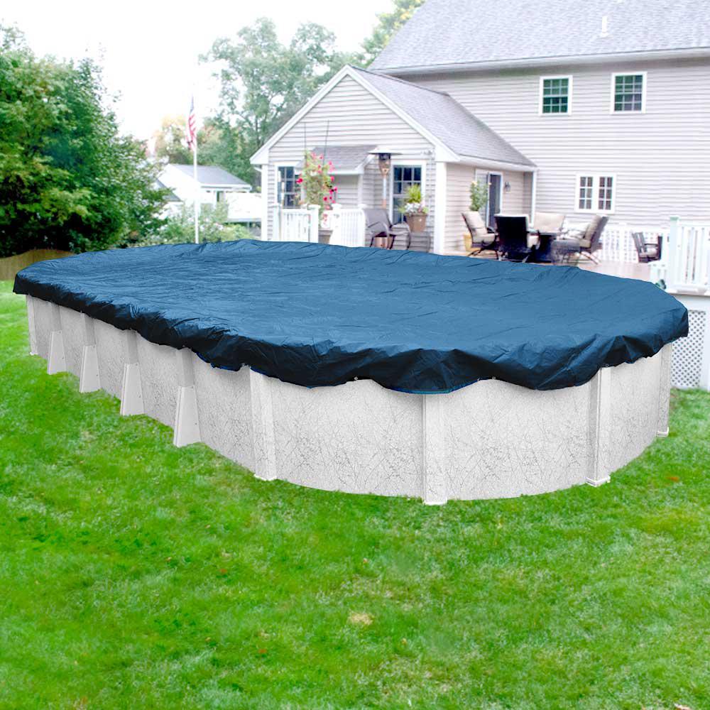 Above Ground Oval Tarp-Type Pool Cover